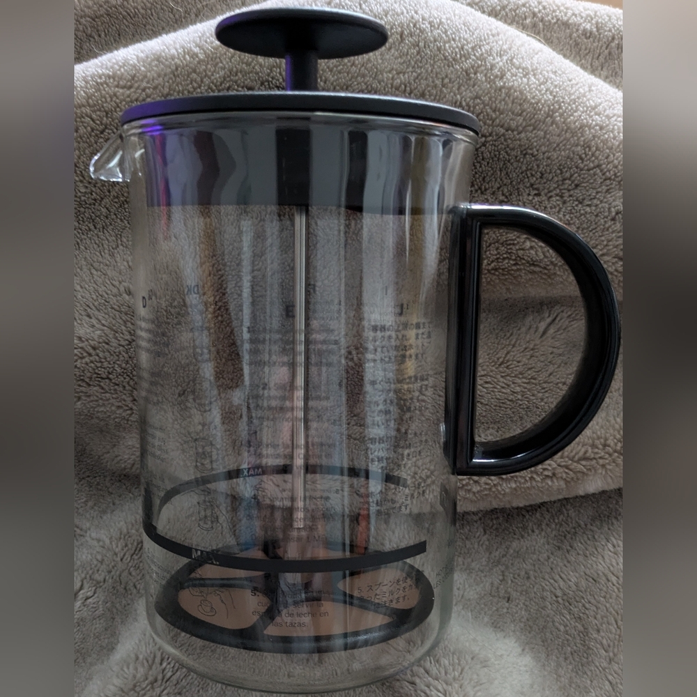 Elegant Glass French Press with Black Handle